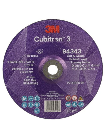3M DISCO CUBITRON-3 T27 230x4,2x22.23 GR.36 94343