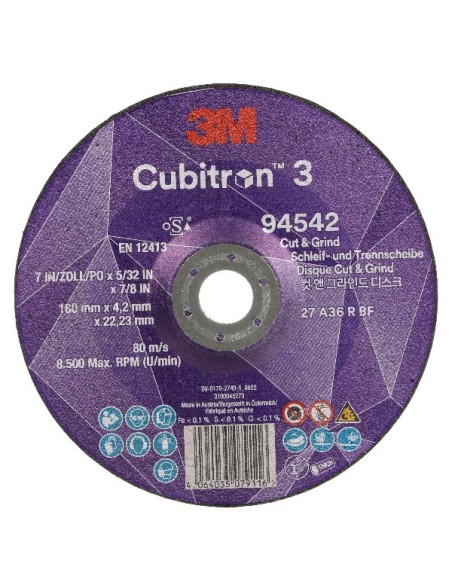 3M DISCO CUBITRON-3 T27 180x4,2x22.23 GR.36 94542