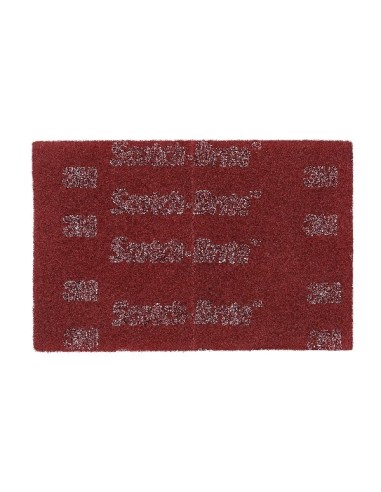 3M SCOTCH-BRITE 7447 PRO HAND PAD ROJO 158X224MM (CAJA COMPLETA 20 UDS,)