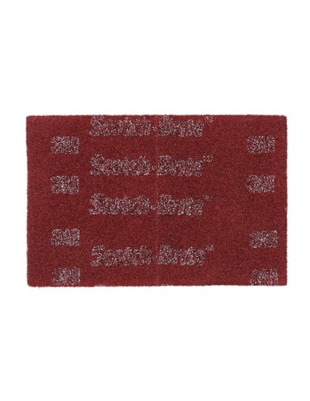 3M SCOTCH-BRITE 7447 PRO HAND PAD ROJO 158X224MM (CAJA COMPLETA 20 UDS,)