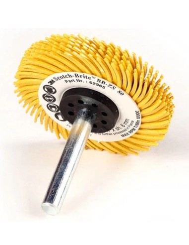 3M DISCO BRISTLE BB-ZS AMARILLO EJE MONTADO 50MM GR.120 218130