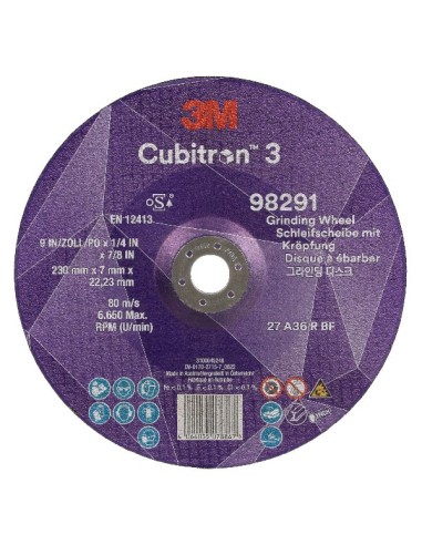 3M DISCO CUBITRON-3 T27 230x7.0x22.23 GR.36 98291