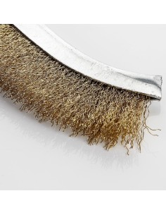 CEPILLO ALAMBRE MANUAL LATONADO MANGO PLASTICO 2