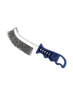 CEPILLO ALAMBRE MANUAL INOXIDABLE MANGO PLASTICO