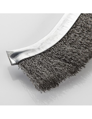CEPILLO ALAMBRE MANUAL INOXIDABLE MANGO PLASTICO