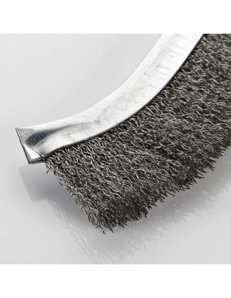 CEPILLO ALAMBRE MANUAL INOXIDABLE MANGO PLASTICO