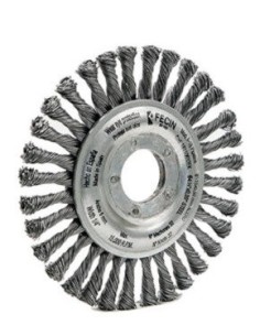 FECIN CEPILLO CIRCULAR TRENZADO F-18 125/M14/0,50 ACERO (CON TUERCA)