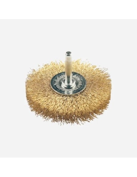 FECIN CEPILLO CIRCULAR C/ESPIGA F-21 40 MM ACERO LATONADO
