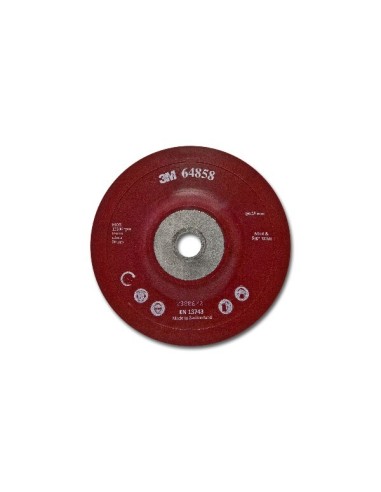 3M PLATO PARA DISCO DE FIBRA ROJO BLANDO 125MM M14 64858