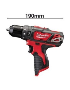 MILWAUKEE TALADRO PERCUTOR M12 BPD-0 12V 38NM 10MM 2