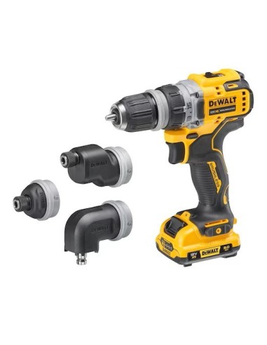 DEWALT TALADRO ATORNILLADOR MULTICABEZAL XR 12V 3,0AH DCD703L2T