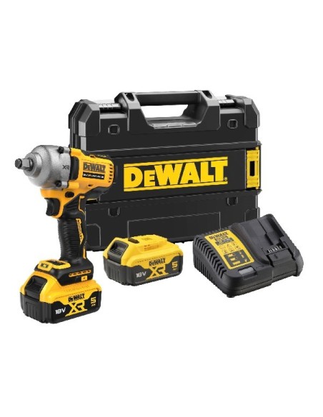 DEWALT LLAVE DE IMPACTO SIN ESCOBILLAS XR 18V LI-ION 5AH 1/2" DCF891P2T