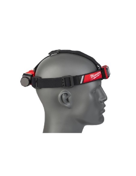 MILWAUKEE LINTERNA FRONTAL REDLITHIUM UBS BATERIA TRASERA L4 HLRP-301
