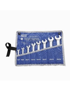 JUEGO LLAVES FIJAS PLANAS 6-7 A 20-22 BOLSA NYLON (8 PIEZAS)