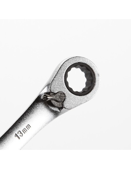 LLAVE COMBINADA CON CARRACA REVERSIBLE 9 MM