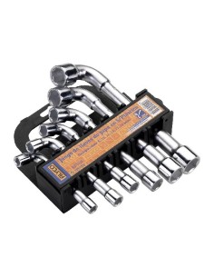 JUEGO LLAVES DE PIPA FORJADAS EN SOPORTE PLASTICO DE 10 A 19 MM (6 PIEZAS)