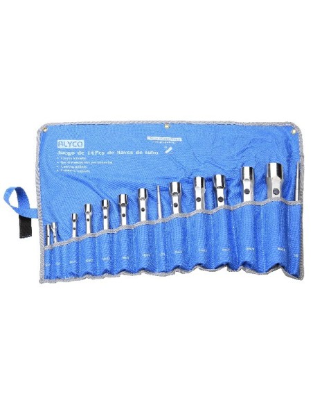 JUEGO LLAVES DE TUBO 6-7 A 30-32 EN BOLSA DE NYLON (12 PIEZAS)