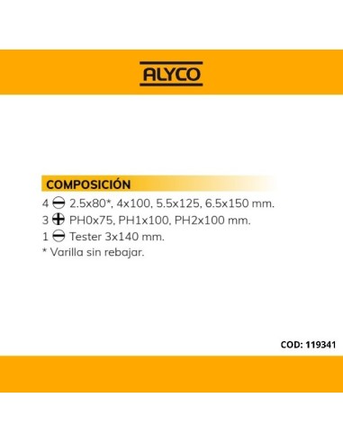 JUEGO DESTORNILLADORES AISLADOS 1000V EN CAJA DE CARTON (8 PIEZAS)