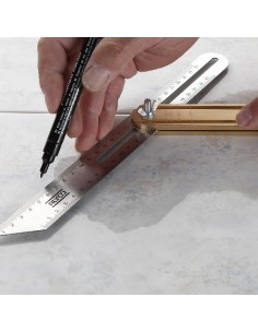 FALSA ESCUADRA ACERO INOXIDABLE 250 MM 2