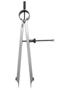 COMPAS DE PUNTAS INTERCAMBIABLES CON MUELLE 200 MM 