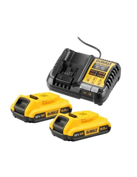 DEWALT KIT CARGADOR 18V Y DOS BATERIAS POWERSTACK 5