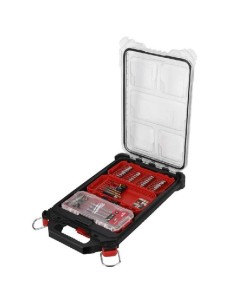 MILWAUKEE COMBO KIT 45 PIEZAS EN ORGANIZADOR SLIM PACKOUT