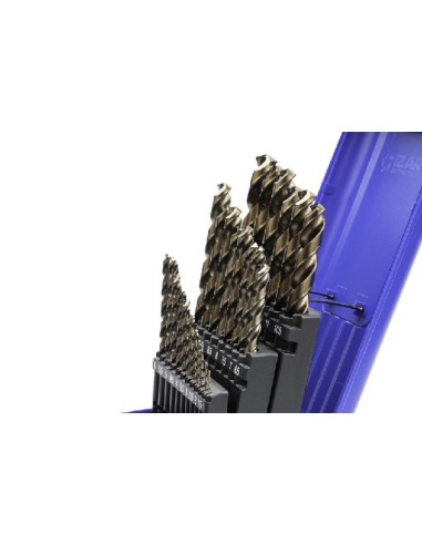 JUEGO BROCAS COBALTO PARA TALADRO MANUAL Ø1,00-13,00 X50 MM (25 PIEZAS) REF.1456
