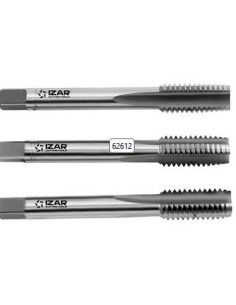 JUEGO MACHOS MANO METRICA HSS 12MMX1,75MM DIN 352 REF.3030