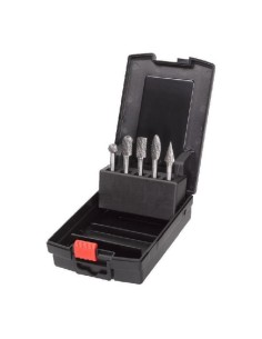 MILWAUKEE JUEGO 5 FRESAS METAL DURO EJE 6MM