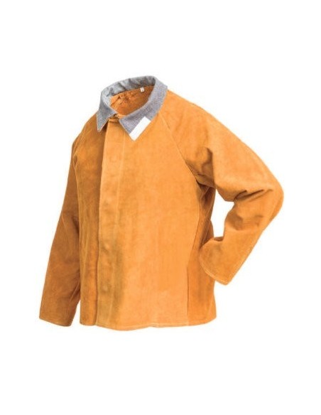 CHAQUETA SOLDADOR CON CORCHETES BEST MARRON T/XL