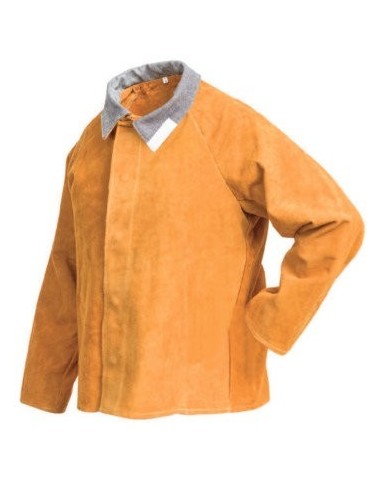 CHAQUETA SOLDADOR CON CORCHETES BEST MARRON T/XXXL