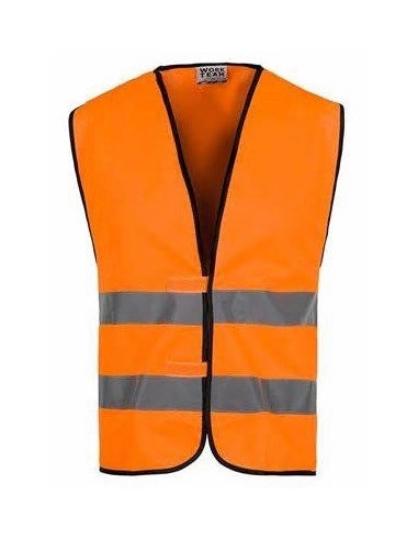 CHALECO ALTA VISIBILIDAD NARANJA T/UNICA  HVTT01