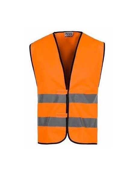 CHALECO ALTA VISIBILIDAD NARANJA T/UNICA  HVTT01