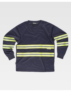 CAMISETA MANGA LARGA CON BANDAS A.V. MARINO AMARILLO TALLA S C3937