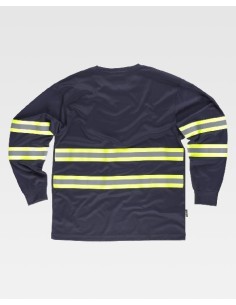 CAMISETA MANGA LARGA CON BANDAS A.V. MARINO AMARILLO TALLA XXXL C3937 2