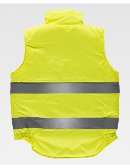 CHALECO ACOLCHADO CON BANDAS A.V. AMARILLO TALLA XXL C3209