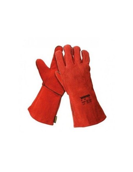 GUANTE SOLDADOR ROJO TALLA 