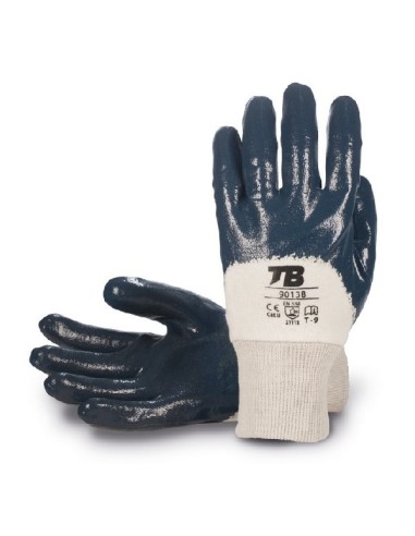 GUANTE NITRILO AZUL DORSO DESCUBIERTO 9013B TALLA 10 