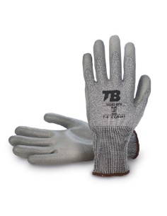 GUANTE ANTICORTE SOPORTE HPPE GRIS Y FIBRA DE VIDRIO 401G2 DYN TALLA 10