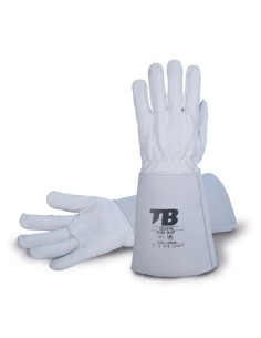 GUANTE PIEL FLOR CON CARTERA SERRAJE 37 CM 185 IML TALLA 10