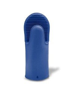 MANOPLA TERMICA CALOR SILICONA AZUL ANTIDESLIZANTE 27CM SHARK TALLA 9