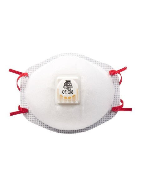 3M MASCARILLA FFP3 MOLDEADA CON VALVULA 8833