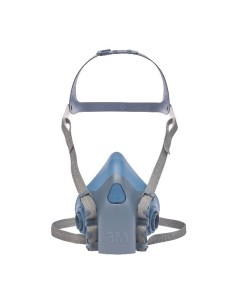 3M MEDIA MASCARA REUTILIZABLE GASES Y VAPORES SILICONA 7502 TALLA M