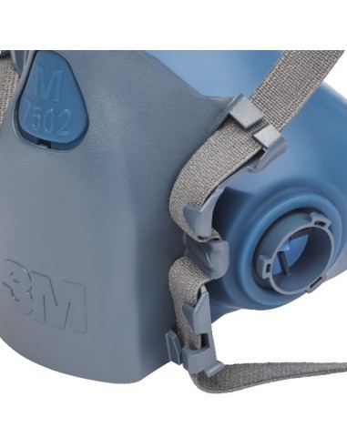 3M MEDIA MASCARA REUTILIZABLE GASES Y VAPORES SILICONA 7502 TALLA M