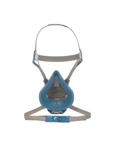 3M MEDIA MASCARA REUTILIZABLE SILICONA APERTURA RAPIDA GASES Y VAPORES 6503QL TALLA L 2