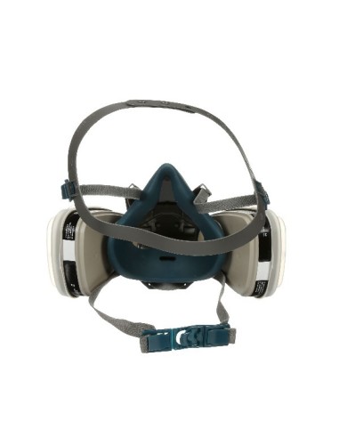 3M MEDIA MASCARA REUTILIZABLE SILICONA APERTURA RAPIDA GASES Y VAPORES 6503QL TALLA L