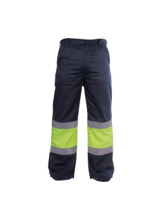 PANTALON IGNIFUGO CON BANDAS A.V.MARINO/AMARILLO T/XXL...