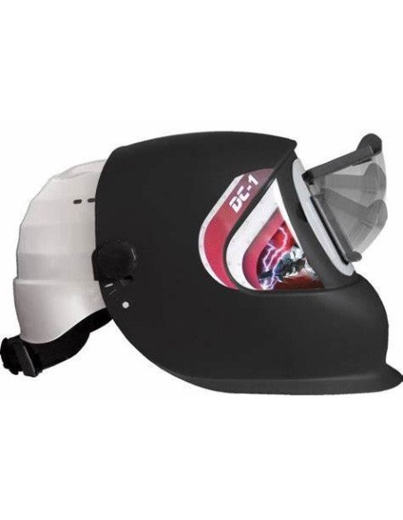 PANTALLA SOLDADOR FLIP UP CON CASCO AZUL DC1-330