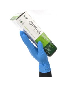 GUANTE DESECHABLE NITRILO AZUL SIN POLVO NA35 TALLA L (CAJA 100)