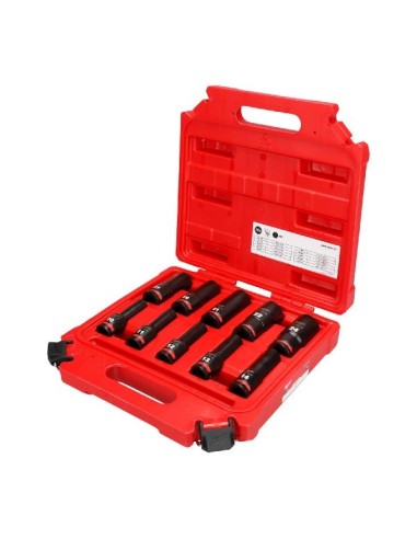 MILWAUKEE JUEGO 10 VASOS DE IMPACTO 1/2" 